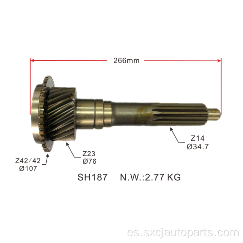 Eje de engranaje de transmisión de auto piezas para OEMME610832 y para Mitsubishi